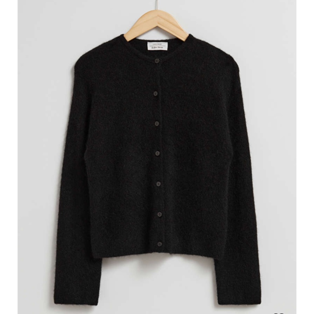 &Other Stories wool blend black cardigan NWT Medium